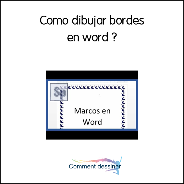 Como dibujar bordes en word